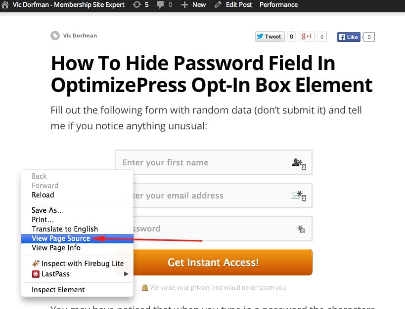 ms access password input display