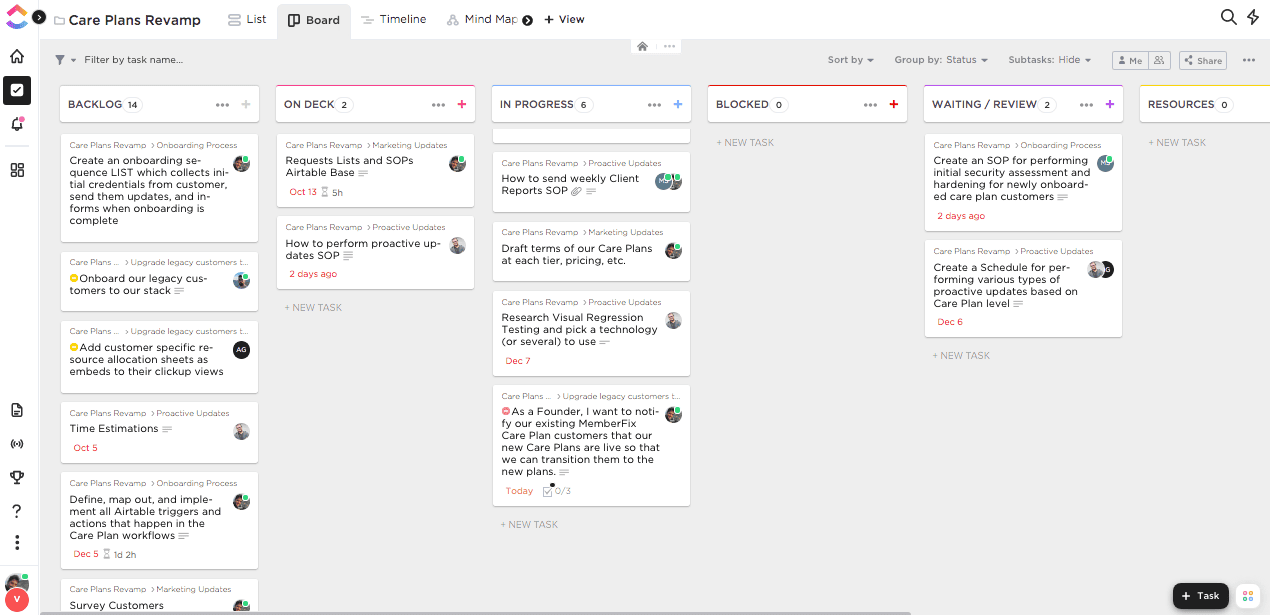 Announcing Our New WordPress & Membership Site Care Plans! clickup screenshot - Announcing Our New WordPress & Membership Site Care Plans!