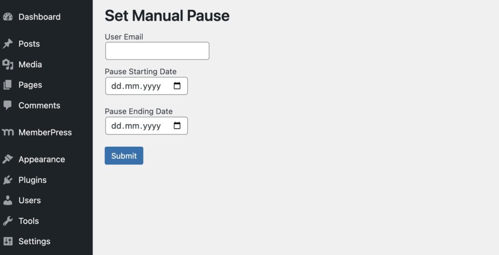 MemberPress Pause, Schedule and Resume Subscriptions Add-On step 2 3 1024x523 - MemberPress Pause, Schedule and Resume Subscriptions Add-On