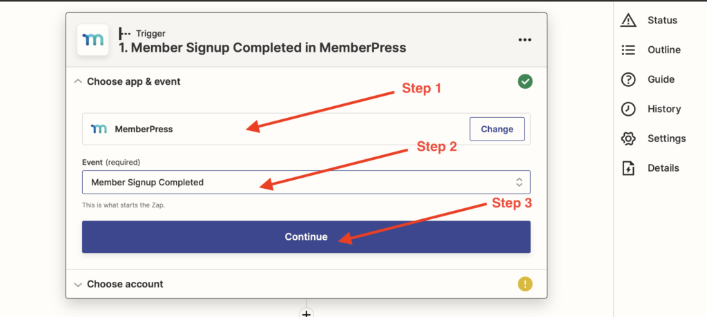 How to integrate MemberPress with HubSpot using Zapier Screenshot 2022 08 27 at 4.16.37 PM 1024x460 - How to integrate MemberPress with HubSpot using Zapier