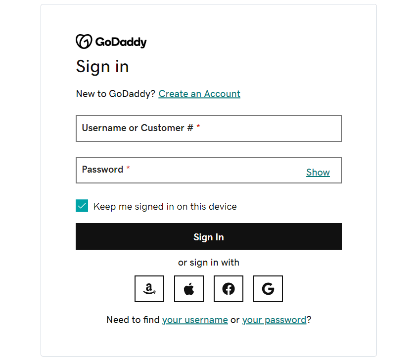 godaddy login godaddy login