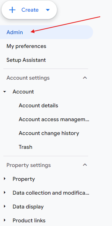 navigate admin