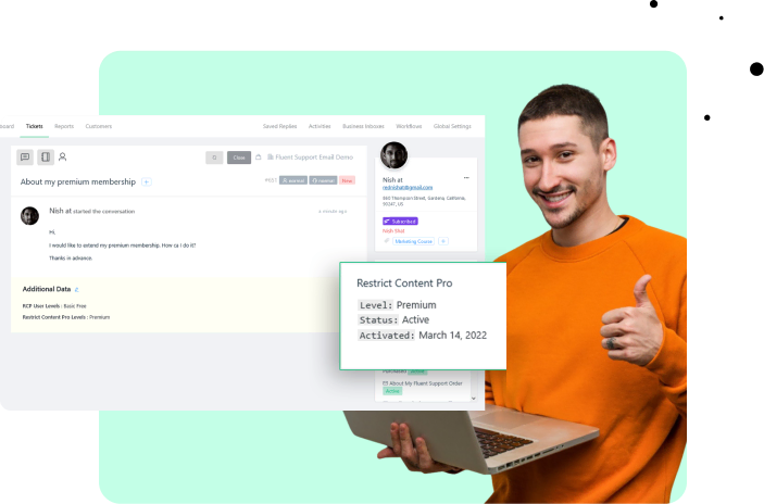 View All Purchases Restrict Content Pro Integration Fluent Support