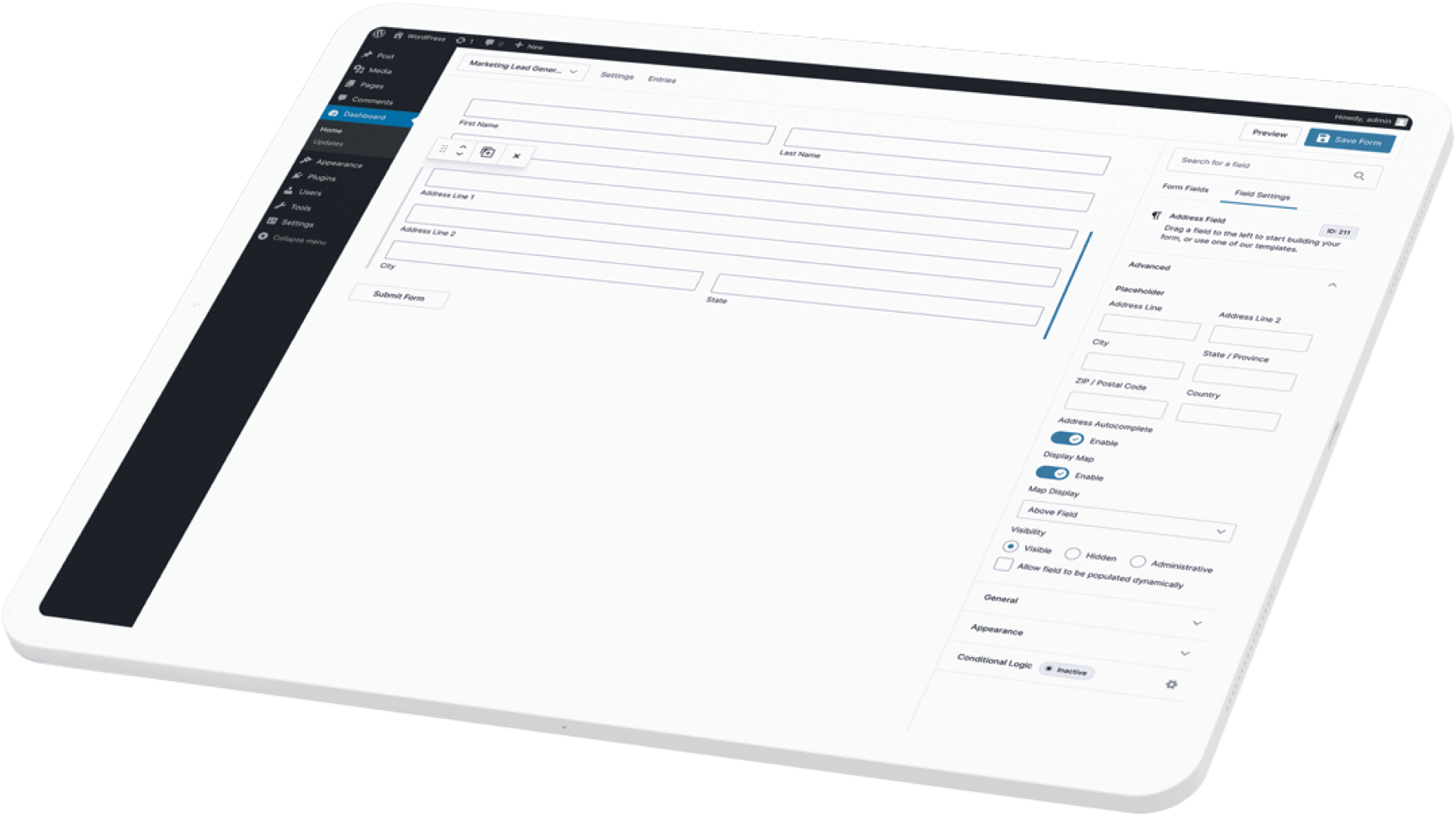 GravityForms Development hero screenshot skew min - GravityForms Development