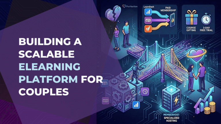 Building scalable elearning platform for couples on Pairfection