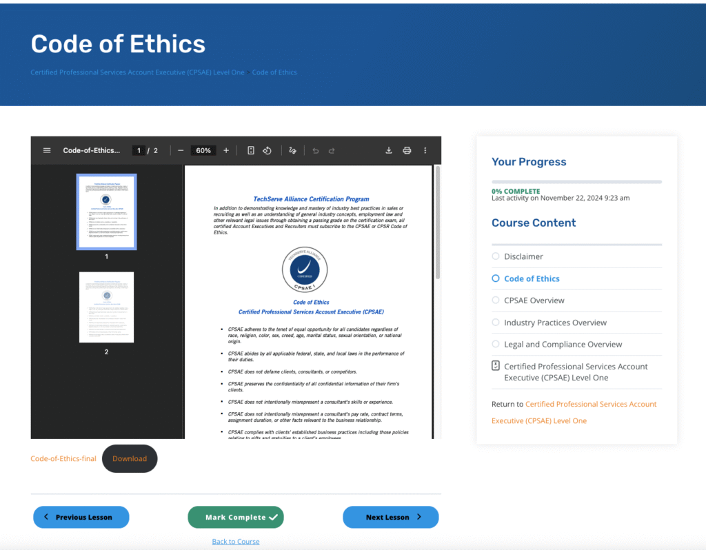 learndash certification 1024x798 - TechServe Alliance: From Legacy Patchwork to Modern Membership Platform