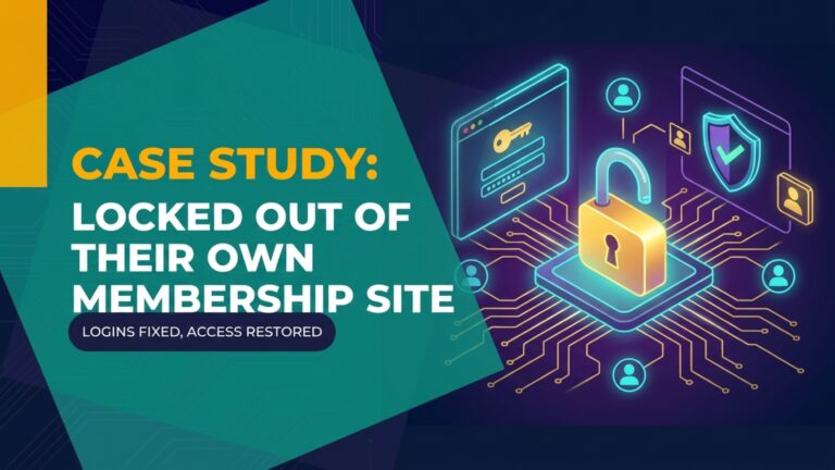 Case study: fixing broken membership logins and locked-out members