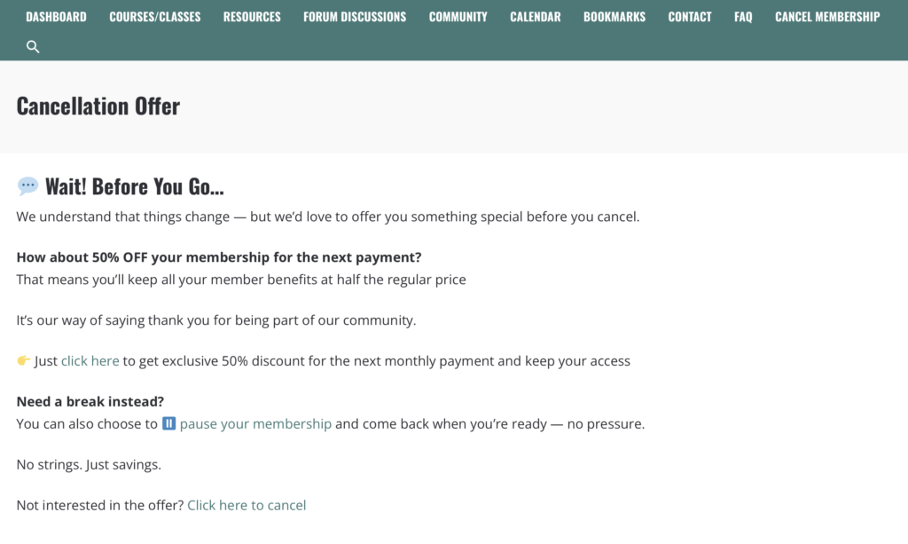 Step 1 1024x613 - How MemberFix Built a Membership Cancellation Flow MemberMouse Doesn't Ship