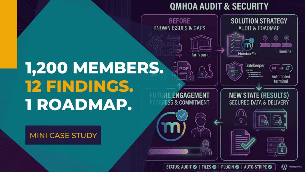 MemberPress Audit: What MemberFix Found on a 1,200-Member Site