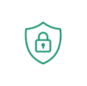 Shield with padlock icon